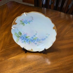 J. H. Brauer Hand Painted Floral Plate Decorative